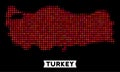 Pixel Halftone Turkey Map