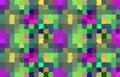 Bright pixelated mosaic pattern background