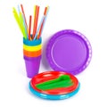 Bright plastic kitchenware Royalty Free Stock Photo