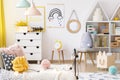 Bright playroom interior