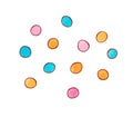 Bright polka dots. Royalty Free Stock Photo