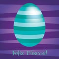 Bright Happy Easter Egg card Royalty Free Stock Photo