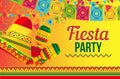 Bright poster for Fiesta party promotion Royalty Free Stock Photo