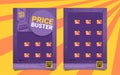 Bright price buster, promo best price, cartoon