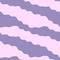 Bright purple and pink wavy lines with white outline. Cute Wavy background