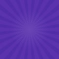 Bright purple rays background. Comics, pop art style. Vector