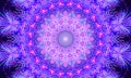Bright purple/violet kaleidoscopic mandala