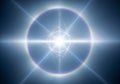 Bright Radiant Light Circle with Soft Glow Effect Royalty Free Stock Photo