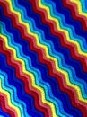 Rainbow ripple crochet