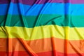 Bright rainbow gay flag as background Royalty Free Stock Photo