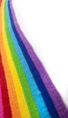 Bright rainbow knitted scarf Royalty Free Stock Photo