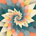 Bright rainbow. orange, green spiral psychedelic vector background Royalty Free Stock Photo