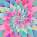 Bright rainbow spiral psychedelic vector background Royalty Free Stock Photo