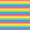 Bright rainbow zigzag background.