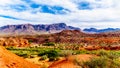 Red Aztec sandstone rock formations in the Valley of Fire State Park, Nevada,USA Royalty Free Stock Photo