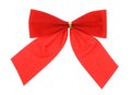 Bright red bow Royalty Free Stock Photo