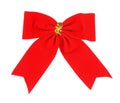 Bright red bow Royalty Free Stock Photo