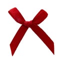 Bright red bow Royalty Free Stock Photo