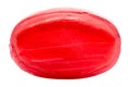 bright red candy to suck and already unwrapped Royalty Free Stock Photo