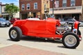 Bright Red Chevy Powered Custom Roadster Royalty Free Stock Photo