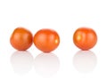 Bright red color cherry tomato isolated on white Royalty Free Stock Photo