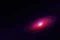 Bright, red-dark quasar in deep space. Elements of this image were furnished by NASA Royalty Free Stock Photo
