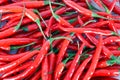 Bright red fresh peppers background Royalty Free Stock Photo