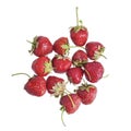 Bright red fresh vitaminous strawberry berry