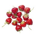 Bright red fresh vitaminous strawberry berry Royalty Free Stock Photo