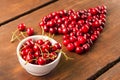 Bright red freshly picked early sweet cherries Royalty Free Stock Photo