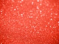 Bright Red Glitter Abstract Background