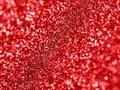 Bright Red Glitter Abstract Background