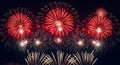 Colorful Fireworks Display Night Sky Celebration Royalty Free Stock Photo