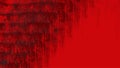 Bright red grunge background with distressed strokes and drips Royalty Free Stock Photo