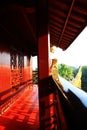 Bright Red Historic Chinese Building Royalty Free Stock Photo