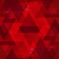 Bright red large triangles in the intersection and overlay