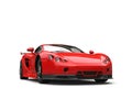 Bright red modern concept supercar Royalty Free Stock Photo