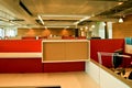 Bright red office cubes Royalty Free Stock Photo