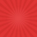 Bright red rays background. Comics, pop art style. Royalty Free Stock Photo