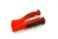 Bright Red Stapler on White Royalty Free Stock Photo