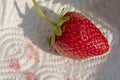 Bright red strawberry Collected, from fresh gardens Royalty Free Stock Photo