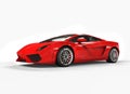 Bright Red Supercar Royalty Free Stock Photo
