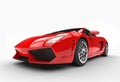 Bright red supercar Royalty Free Stock Photo