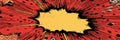 Explosive Comic Book Burst Design With Vibrant Colors and Dynamic Motion Effects Showcasing Energy and Excitement Royalty Free Stock Photo