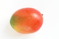 Bright ripe mango isolated white background Royalty Free Stock Photo