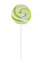 Bright round lollipop isolated on white Royalty Free Stock Photo