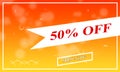 Bright sale banner design abstract