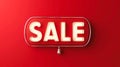 Bright Sale banner on a red background