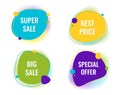 Bright Sale Speech Bubble Set And White Background