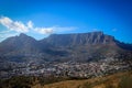 Scenic view of Table Mountain, Cape Town Royalty Free Stock Photo